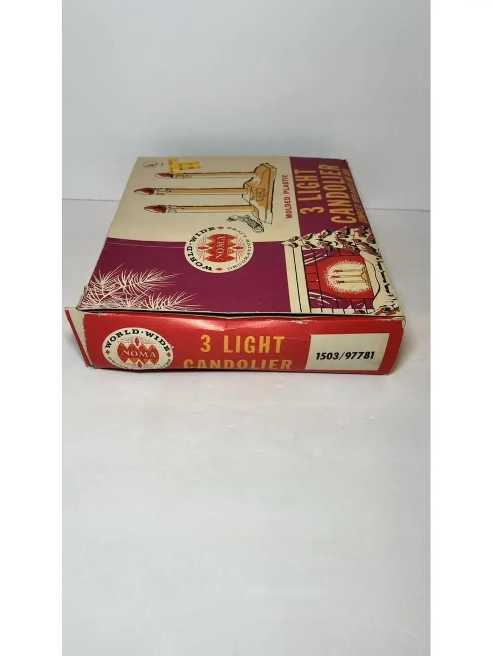 Vintage 50’s 3 Light Window Candles Tested And Works Pre Owned In Original Box
